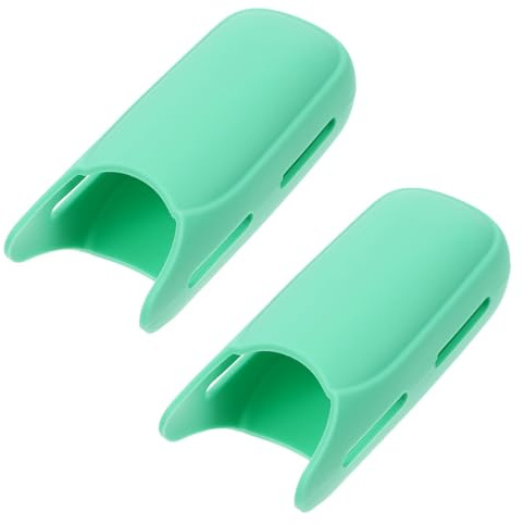 Copertura Isolante in Silicone per Arricciacapelli 2pezzi Verde | 2 Pezzi, Presa Ergonomica Antiscivolo, per Styling e Custodia in Valigia
