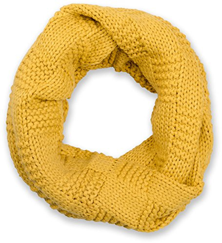 styleBREAKER Unisex Feinstrick Loop Schal Patentmuster | 64x33 cm großes Maß, weiches wärmendes und elastisches Gewebe für den Winter. Flexibel 2-mal eng um den Hals wickelbar.