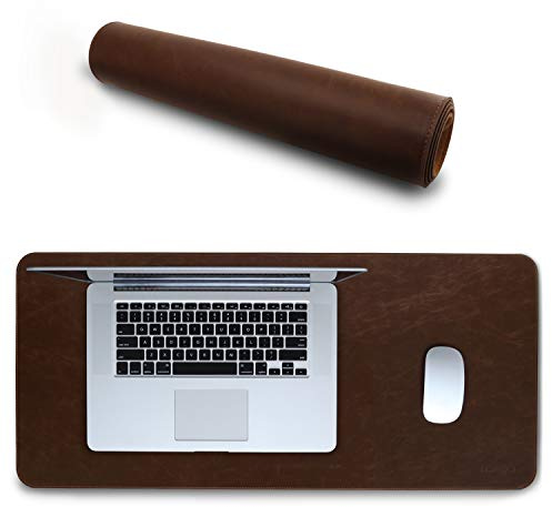 Londo Tappetino per il Mouse XL in Pelle, Esteso Tappetino da scrivania, Extra Grandi, XL Tappetini Mouse Pad