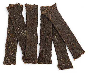Healthy Paws Grain Free Natural Dog Puppy Treats 100% Natural Gluten Free Chews Preservative Free Healthy Dry Pet Snacks Food Goat Meat Strips - 1KG | 100% natural goat meat strips for dogs & puppies – gluten & grain free, nutritious dry chews, 1Kg