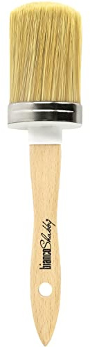 biancoShabby® Pennello Ovalino TOP Professionale per chalk Paint, cera e smalti tradizionali