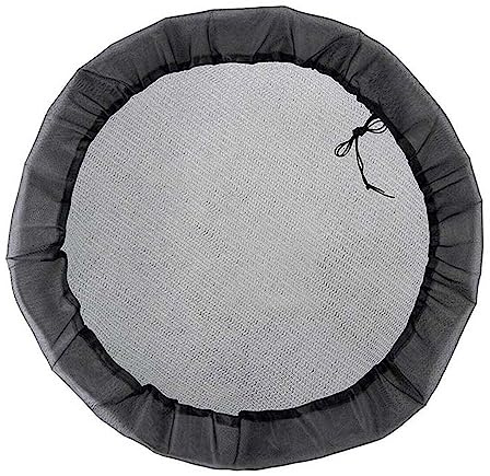 FUBESK Red de barril de lluvia, cubierta de malla para barriles de lluvia grandes, red de tope de agua ajustable, fundas protectoras de colector de lluvia con cordón para colectores de lluvia al aire