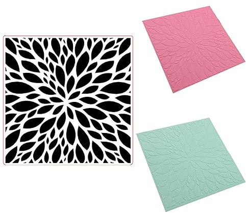 arriettycraft Leaves Background Plastic Embossing Folders for Card Making or Journaling 3D Texture Embossed Folders Template Photo Album Paper Handmade Scrapbooking Craft Decoration