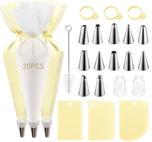 CVOZO Mangas pasteleras con boquillas accesorios para hornear juegos de decoración para tartas: accesorios para tartas de Navidad Accesorios para hornear de Navidad Reutilizables Manga pastelera de