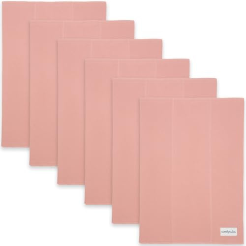 Comfy Cubs Juego de paños para eructos para bebés (paquete de 6) – Grandes, 6 capas, ultra absorbentes, 100% algodón para regurgitación infantil, baba y desastre – Regalos para recién nacidos, suaves,