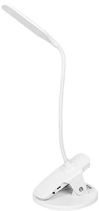 Gadpiparty 1Stk tischlampe wiederaufladbare Leselampe wiederaufladbare Lampe Klavierlampe Schwanenhals-Touch-Lampe gebührenpflichtig Lernlampe berührungsempfindliche Lampe Leselicht Clip Weiß