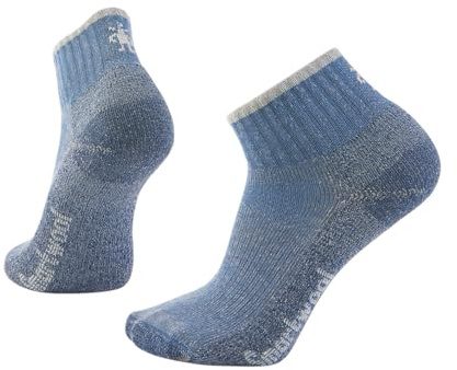 Smartwool Unisex Hike Classic Edition Light Cushion Second Cut Ankle Socks, Mist Blue, Medium