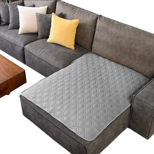 GYURO 100% wasserdichte Hundedecke-Beidseitig verfügbar und weich Hundematte für großeund kleine Hunde,Schutz für Sofa & Bett& Auto - in der Waschmaschine waschbar (Grau, 100 * 80CM)