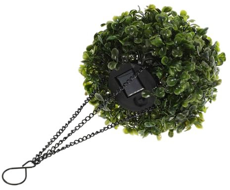 VOSAREA Solar Flower Chandelier Led Outdoor Artificial Topiary Ball Fake Plant Garden Lamp