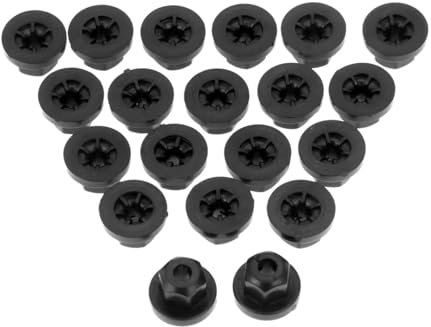 40 Stück Auto-Auto-Kunststoff-Karosseriemutter-Flansch-Clip 16131176747 Passend for Mercedes-Benz OE: 0039900251 for BMW 5 mm Nylon-Flanschmutter 10 mm Sechskant