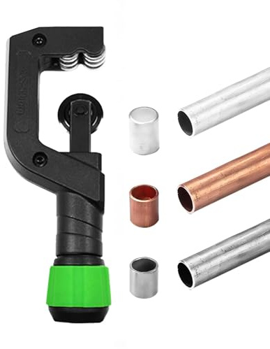 Tagliatubi in rame – Utensile da taglio | Robusto tagliatubi per tubi sottili in acciaio inox, taglierina per tubi in alluminio, strumento di taglio preciso per artigiani, 4 – 32 mm, 5 – 50 m
