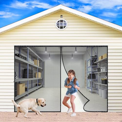 Magnetic Screen Door, 85x260cm Self Closing Privacy Door Cover Screen for Doorways Keep Draft Out for Air Conditioner Room, Heater Room, Living JPP1k Black