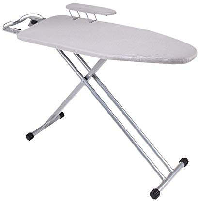 Tabla de Planchar Multifuncional, de Metal, de Altura Ajustable, para áreas Grandes, Ideal para Dormitorio, lavandería y Centro de Planchado.