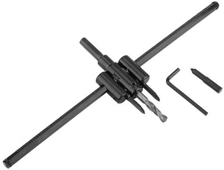 OVAQUIXI Utensile per la Lavorazione del Legno - Set di Punte per a Tazza Regolabile 30-300 Mm, Punta in Carburo Riutilizzabile, per Pannelli di Legno, Pannelli di Plastica, di Gesso