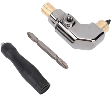 Yosoo Flexible Drill Bit Extension Set 90 Degree Drill Adapter, Rotatable Socket Adapter, Right Angle Driver and Set for Power Tools, Tight Spaces