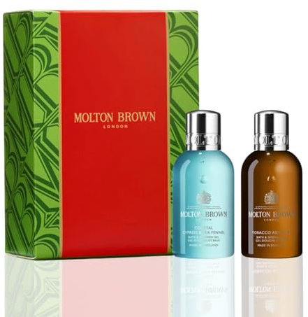MB Bath & Shower Gel Duo – Coastal Cypress & Sea Fennel + Tobacco Absolute (2 x 100ml) Gift Set