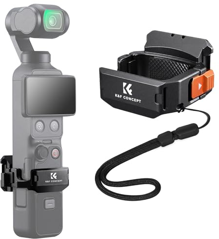 K&F CONCEPT Marco de Expansión de Aluminio para dji Osmo Pocket 4/4P/3 | Jaula Protectora Multifuncional con Zapata Fría, Rosca 1/4, Interfaz Arca y Soporte Plegable para Accesorios Vlog -PP67