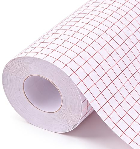 Lunyloer Transferfolie Plotter für Plotterfolie Vinyl, 30.5 cm x 15 m | Übertragungsfolie Plotter für Cricut, Silhouette Cameo, Transferfolie für Partydekoration Becher Fenster und Aufkleber
