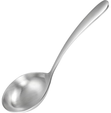Tablespoon Long Handle Tableware Stainless Steel Big Soup Spoon Household Deepen Soup Ladle