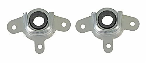 Amig - Soporte y Rodamiento de Acero Zincado para Eje de Persianas Enrrollables - Piezas que Facilitan el Movimiento y Reducen la Fricción - Medidas: 57 x 28 mm - Diámetro Ø28 mm