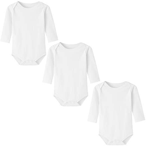 BINIDUCKLING Unisex Baby Mädchen Body Langarm 3er Pack