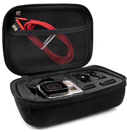 MyGadget Tasche [ 17 x 13,5 x 5,7cm ] für Actionkamera & Zubehör - Portable Transport Schutz Koffer Case Kompatibel mit u.a. GoPro Hero 13 12 11 10 9 8 7 Xiaomi Yi