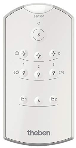 Theben 9070985 theSenda B - Universell einsetzbare Fernbedienung für viele Melder - Integrierter Luxmeter