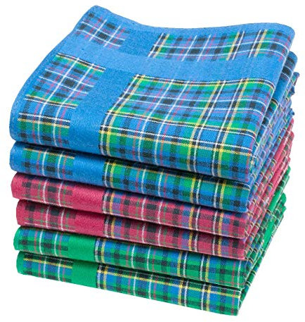 Merrysquare - Taschentücher aus Schottengewebe - Glencoe - 40cm - 6 Stück - 100% Baumwolle