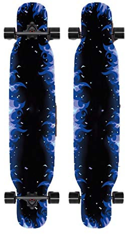 TXTC 47 Zoll 10 Ply Maple Komplette Longboards Skateboard Tanzen, Cruising, Geschwungene, Freeride Slide, Freestyle Und Downhill Freestyle Cruiser for Jugendliche Oder Erwachsene Anfänger