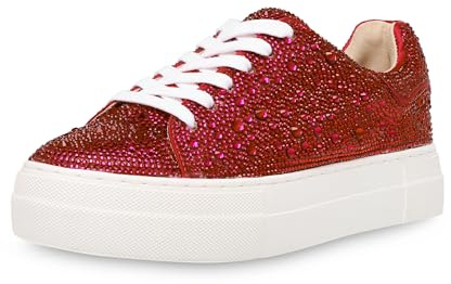 Betsey Johnson Femme Sidny Basket, Rouge, 39.5 EU
