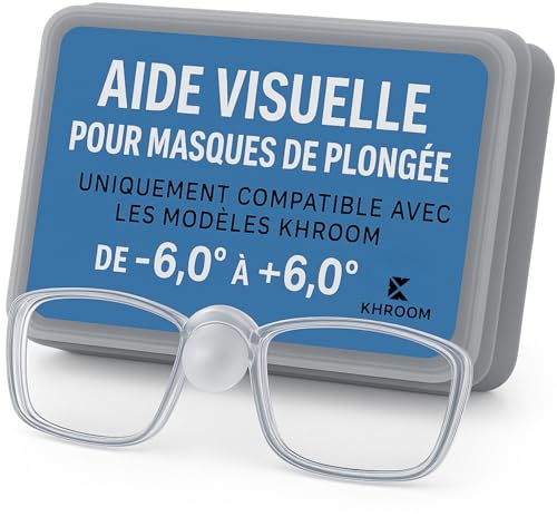 Khroom Sehhilfe für Schnorchelmasken bis 8 Dpt | Optische Linsen