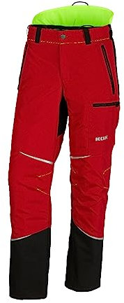 KOX Schnittschutzhose Mistral 3.0 Rot/Gelb Größe 48