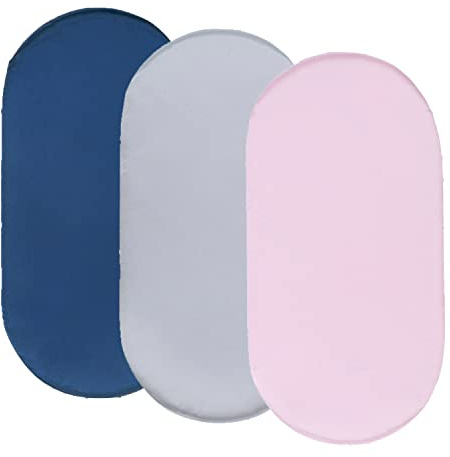 LICHENGTAI 3 Stück Baby Matratzenschoner Spannbettlaken, Kinderwagen Stubenwagen Bezug Baby Matratzenschoner Baby Fitted Sheet Soft Breathable Baby Spannbetttuch für Kinderwagen Matratze Babybett