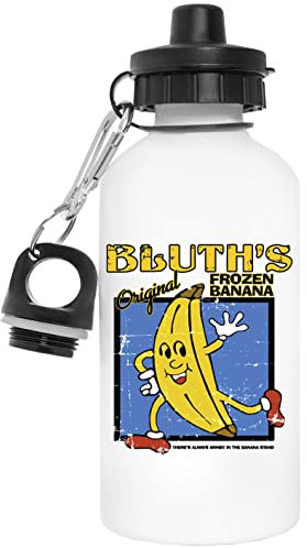 Bluths Frozen Banana Wiederverwendbar Weiß Aluminium Wasserflasche Reusable White Water Bottle