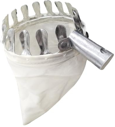 UTEFIF Fruit Net, Fruit Picker with Fabric Bag, Apple Picker for Harvesting, Apple, Orange, Peach Pear, Cherries (Diameter 16 cm)