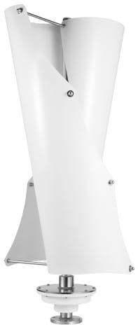 Vertikale Windgenerator, 12V 400W Windkraftanlage Komplett Set mit Controller Windrad Windkraftanlage und 2 Flüge, Leise, IP65