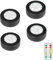 MOUJUCHI LED Cuisine Sous Meuble, 4Pcs Under Cabinet Lights Eclairage LED Cuisine Sous Fonctionnement à Piles avec Télécommandes Pour pour Armoire, Escaliers, Placard, Cuisine