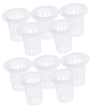 BESPORTBLE 20stücke Transparente Netztöpfe für Hydroponische Gemüse und Orchideenkulturen mit Löchern für Drainage und Belüftung aus Robustem Kunststoff