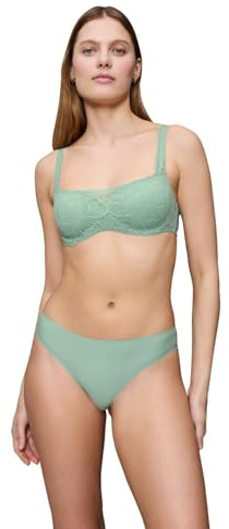 Triumph Body Make-up Illusion Lace Balconette Bra, Misty Turquoise, 85C para Mujer