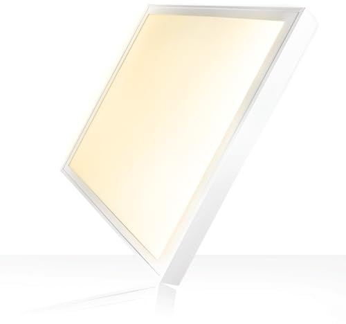 Xtend EcoLight LED Anbaupanel 60x60cm 4000K UGR19 4160lm 26W integr. Alu Aufbaurahmen Rasteranbauleuchte Montagerahmen Aufputz Deckenleuchte BLt