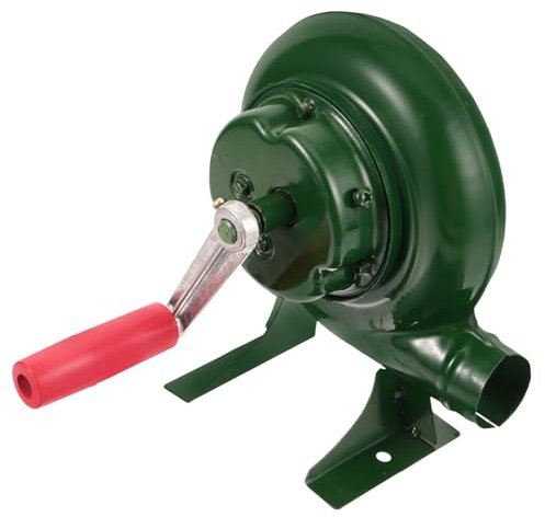 IWOWHERO 80w Handgebläse Für Grill Manuelles Kamingebläse Aus Robustem Eisen Tragbares Gebläse Mit Handkurbel Für Camping Und Outdoor-gebrauch