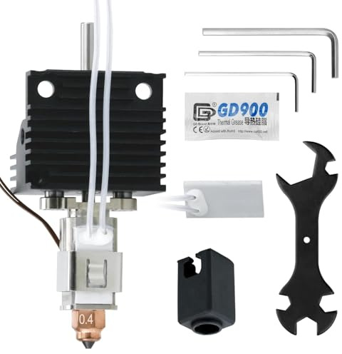 K1C Hotend Upgrades Kit, K1 Series Ceramic Heating Block Kit, 3D Printers Hotend with Integrated Quick-Swap Nozzle, Supports 300°C High Temperature, 600mm/s High-Speed for k1 k1max k1c