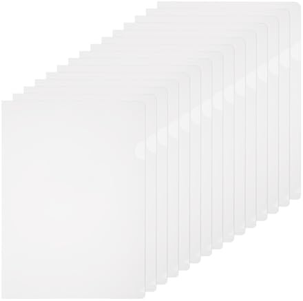 PATIKIL A4 Pochettes En Plastique, 40 Pack Pochettes Transparentes Type Pochette De Projet Couvre-dossiers Manches En Plastique Pour dossiers, 8.7x12.2in, Transparent