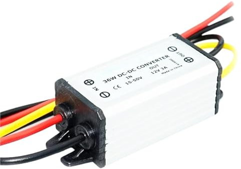 1 Unidad de Fuente de alimentación Reductora de 60 V, 48 V, 36 V, 24 V a 12 V, 1 A, 2 A, 3 A, de 15 a 80 voltios a 12 voltios, 36 W, for convertidor de Potencia CC, regulador y estabilizador.(15V-50V