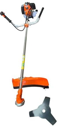 Débroussailleuse Thermique Professionnelle 52cc, 2-en-1 avec Disque Métallique et Bobine Fil