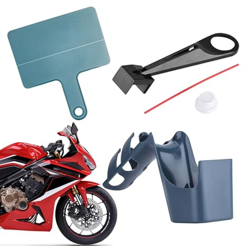 Motorrad Ketten Reinigungsset, 4-teiliges Kettenreinigungsgerät, Motorrad Öler Öl Sprüher Waschwerkzeug Für Außenbereich Werkstatt Garage Wartung