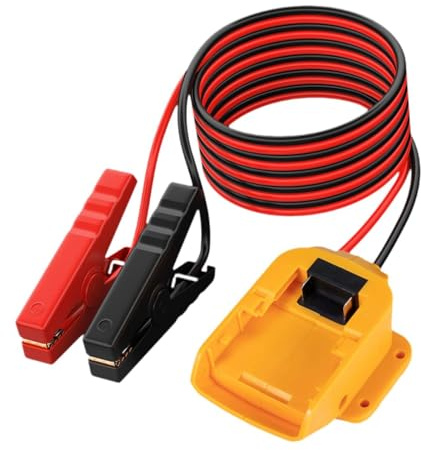 AsrMyjcx Überbrückungskabel Als Starterkabel Und Notfallkabel mit Vollisolierten Krokodilklemmen Und Robustem 12 AWG Silikondraht für Und Motorräder, B