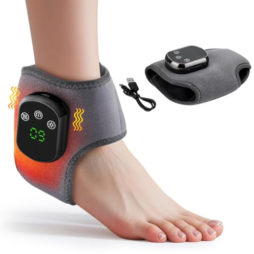 3-in-1 elektrisches Fußmassagegerät mit Wärme & Vibration – kabellos & wiederaufladbar – lindert Plantarfasziitis, Neuropathie & Fußschmerzen – für Senioren, Sportler & Diabetiker