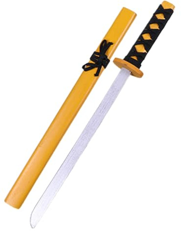 ibasenice Japanische Katana aus Holz für Cosplay und Spiele Rolle stabiles und robustes Spielzeug für Performance und Partys zufällige Farbe