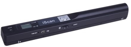 IScan Handscanner A4-Dokumente, schneller HD-Scan mit 900 DPI, kabelloser USB-Anschluss for Arbeit, Studium, Fotos, Belege, Scannen von JPG/PDF, Word/Excel(6.4mm d)